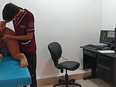 perverted doctor examines tight pussy of eager 18-year-old teen patient