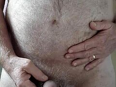 rustyas1 - hairy big belly me masturbating