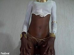 Standing fuck with hot African chick