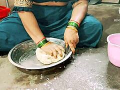 Indian Desi Moms Fucking Hardcore in Kitchen with Intensity.