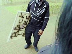 Black stud dominates with a massive cock surprise