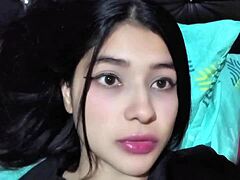 Latina with Big Tits Caught on Homemade Video Call with Sister's Boyfriend