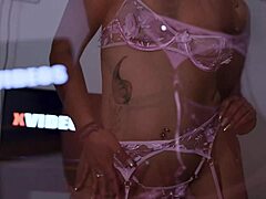 yo, watch kylei ellish slurp cum in this pov blowjob with her curvy latina body on display