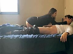 This beautiful amateur with a big ass rides cock with insane skill!