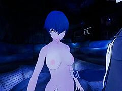 VR Erotic Roleplay with Naoto and Cross-Dressed V-Kun Explodes