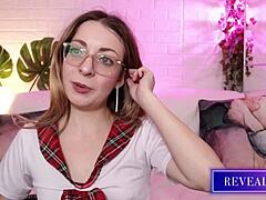 Sensual milf teases with steamy dildo sucking