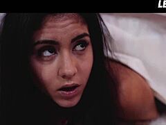 Lesbian Stepsisters Aisha & Anya Krey Tempt Each Other Into Intimate Girl-on-Girl Action - A Girl Knows