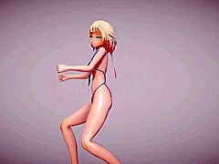 Micro Bikini Skirt in MMD R18 Apple Pie