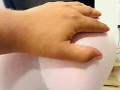 Latina Colombian Wife with Giant Cameltoe Charms at Home