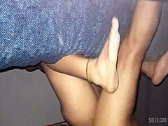 cheating neighbor comes over for oral and begs for hard action