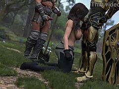 Two hot chicks ride and suck dicks in a wild roleplay game.