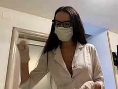 Hot Nurse in Latex Gloves Plans Wild Sex Therapy
