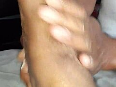 uh lotion my wife feet with footjob fetish...