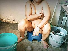 Desi Moms in Bathroom Get Wild with Young Boys for Fun.