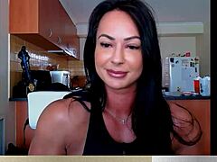 Muscular Female Bodybuilder Showcases Powerful Calves in Detail