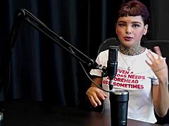 annie clementine nervous before shift! thought they'd take her ass in wild group tattoo session.
