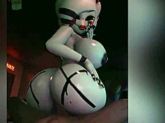Golden Fredina and the puppet crossed paths in the nightclub for an unexpected late-night dance.