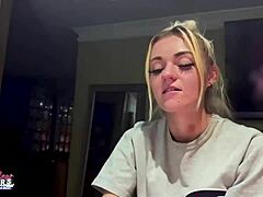 Wow, Watch Petite Mature Blonde Sassy Rub Nipples and Finger Deep!