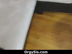 Pervert Stepbrother Tricks Stepsis into Blindfolded Sex Games with Wild Orgy Action