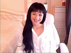 Small Tit Brunette Helga Muah aka Jessy Strips and Teases