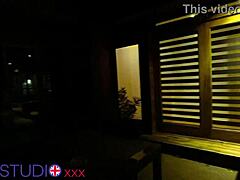 You catch your british neighbour masturbating alone