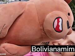 hey, fui sin calcinha a la cachoeira y encontré un fan para chupar su rola al aire libre en bolivianamimi