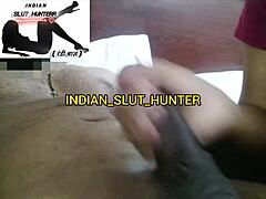 Indian slut takes cum in mouth.