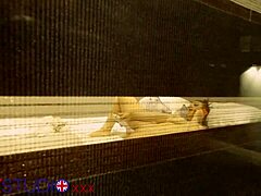 Neighbor teen with big natural tits masturbates solo in curvy british amateur flashing session