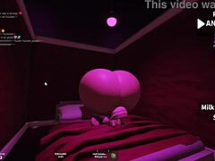 Seductive Bimbo Enjoys Steamy Lesbian Sex with Futa Fembull