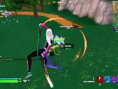 fortnite gangbang turns into wild banging with multiple guys in fetish fun