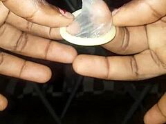 preparing my penis with ice before intense web chat masturbation session