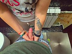 Intense Thrill As Stranger Fills My Wet Panties With Cum In Public Restaurant Toilet Close-Up