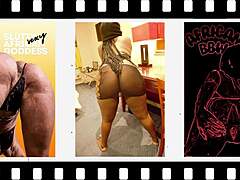 Late-night intense doggystyle session hints at passion with curvy black African girlfriend
