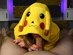 Hey Pikachu, are you ready to deepthroat my cock and swallow every drop of cum for lunch? I love watching you gag on it.