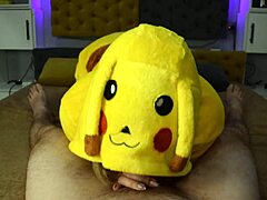 Hey Pikachu, are you ready to deepthroat my cock and swallow every drop of cum for lunch? I love watching you gag on it.