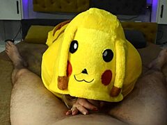 Hey Pikachu, are you ready to deepthroat my cock and swallow every drop of cum for lunch? I love watching you gag on it.