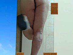 Trans Woman Crossdresses and Shows Ass