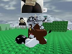 Cowgirls breeding in Roblox swordfight game with outdoor riding action.
