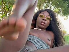 Lola Black Xxx Plays With Pussy Outside