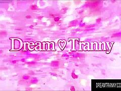 the fucking machine starts up and drills deep into sabrina sousa's tight transsexual asshole during her solo session