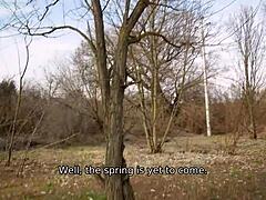 Hungarian teen gets picked up for photoshoot turning into cuckold sex with old friend watching