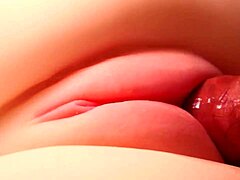 Perfect Shaped Pussy on Cute Sexy Fuck Doll Gets Double Penetration Close-Up