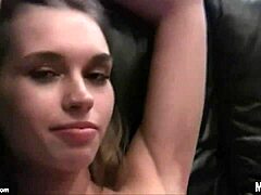 Teen Brunette And Blonde Girlfriends Having Fun Together