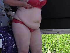 i uh watch these mature lesbians with big asses behind the scenes outdoors, like a voyeur with a hidden camera in a public park, chubby milfs in sexy lingerie, amateur fetish pawg stuff