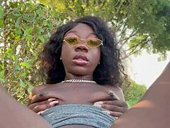 Lola Black Xxx Plays With Pussy Outside