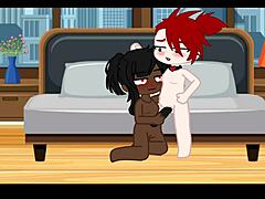 hey, check out this hot session fucking with my best friend in lesbian sex gacha porn 😏 no sound though