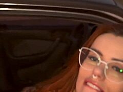 Can you believe my boyfriend stopped the car on the street so I could masturbate with a dildo until I cum?