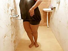 Oh man, this Myanmar sexy milf is just chilling in the shower, looking all steamy and hot