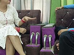stepsister bhabhi loses her tight pussy in a card game with first-time indian fucking and deepthroat
