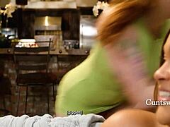 she came to watch but ended up licking my cunt and scissoring hard